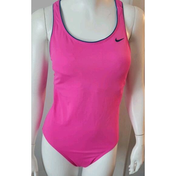 Nike Other - Nike Women's Sz. L Powerback 1-Piece Swimsuit NESS9360-693 MSRP $88 Pink Blue